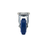 4 in. Heavy-Duty Blue Elastic Rubber Swivel Caster