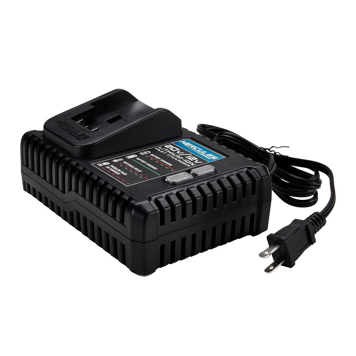 Hercules 20V/12V Lithium‑Ion Multi‑Voltage Fast Charger