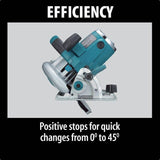 15 Amp 7-1/4 in. Corded Lightweight Magnesium Circular Saw with LED Light, Dust Blower, 24T Carbide blade, Hard Case