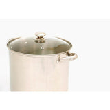 20 qt. Stainless Steel Stock Pot with Glass Lid