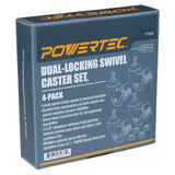 Dual-Locking Swivel Caster Set (4-Pack)