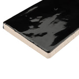 Merola Tile Chester Matte Nero 3 in. x 6 in. Ceramic Wall Subway Tile (6.02 sq. ft. / Case)