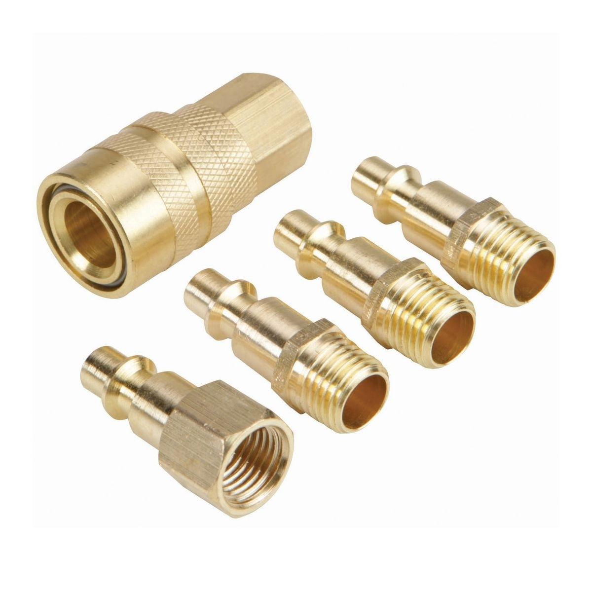 Central Pneumatic Brass Quick Connect Starter Kit, 5 Pc.