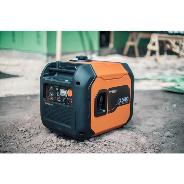 Generac iQ3500 3500-Watt Gasoline Powered Electric Start Portable Inverter Generator with PowerRush Technology 50 State/CSA