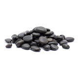Rain Forest 20 lb. Grade A Black Polished Pebbles 1 in. to 2 in. - Super Arbor