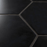 Merola Tile Textile Hex Black 8-5/8 in. x 9-7/8 in. Porcelain Floor and Wall Tile (11.56 sq. ft. / case)