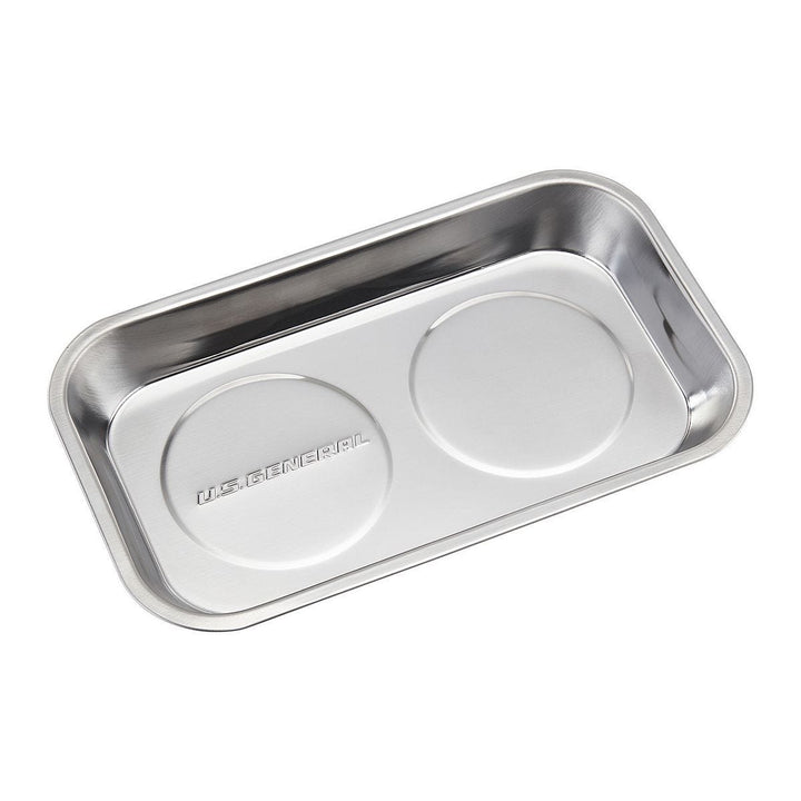 U.S. General 9-1/2 in. x 5-1/2 in. Magnetic Stainless Steel Parts Tray