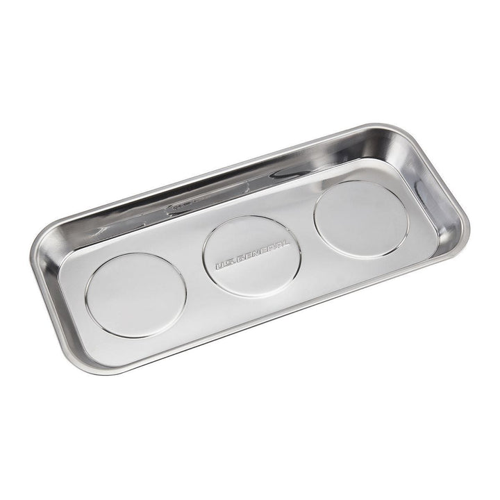 U.S. General 14-1/8 in. x 6-1/4 in. Magnetic Stainless Steel Parts Tray