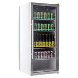 EdgeStar 132-Can Capacity (7.56-cu ft) Commercial Silver Freestanding Beverage Center