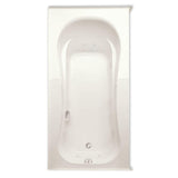 Vecelli 72 in. Acrylic Right Drain Rectangular Alcove Whirlpool Bathtub with Heater in White - Super Arbor