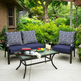 Style Selections 2-Piece Tilda Trellis Deep Seat Patio Chair Cushion