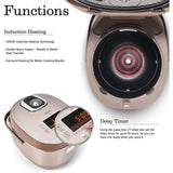 5 Qt. Champagne Electric Multi-Cooker with Ceramic Pot