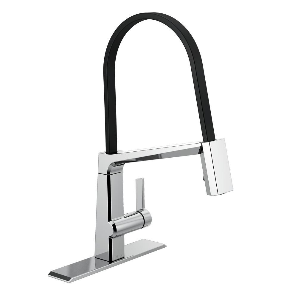 Pivotal Single-Handle Pull-Down Sprayer Kitchen Faucet with MagnaTite Docking in Arctic Stainless - Super Arbor