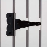 Everbilt 8 in. Black Stainless Steel Decorative Gate Tee Hinge