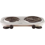 2-Burner 30 in. White Electric Burner
