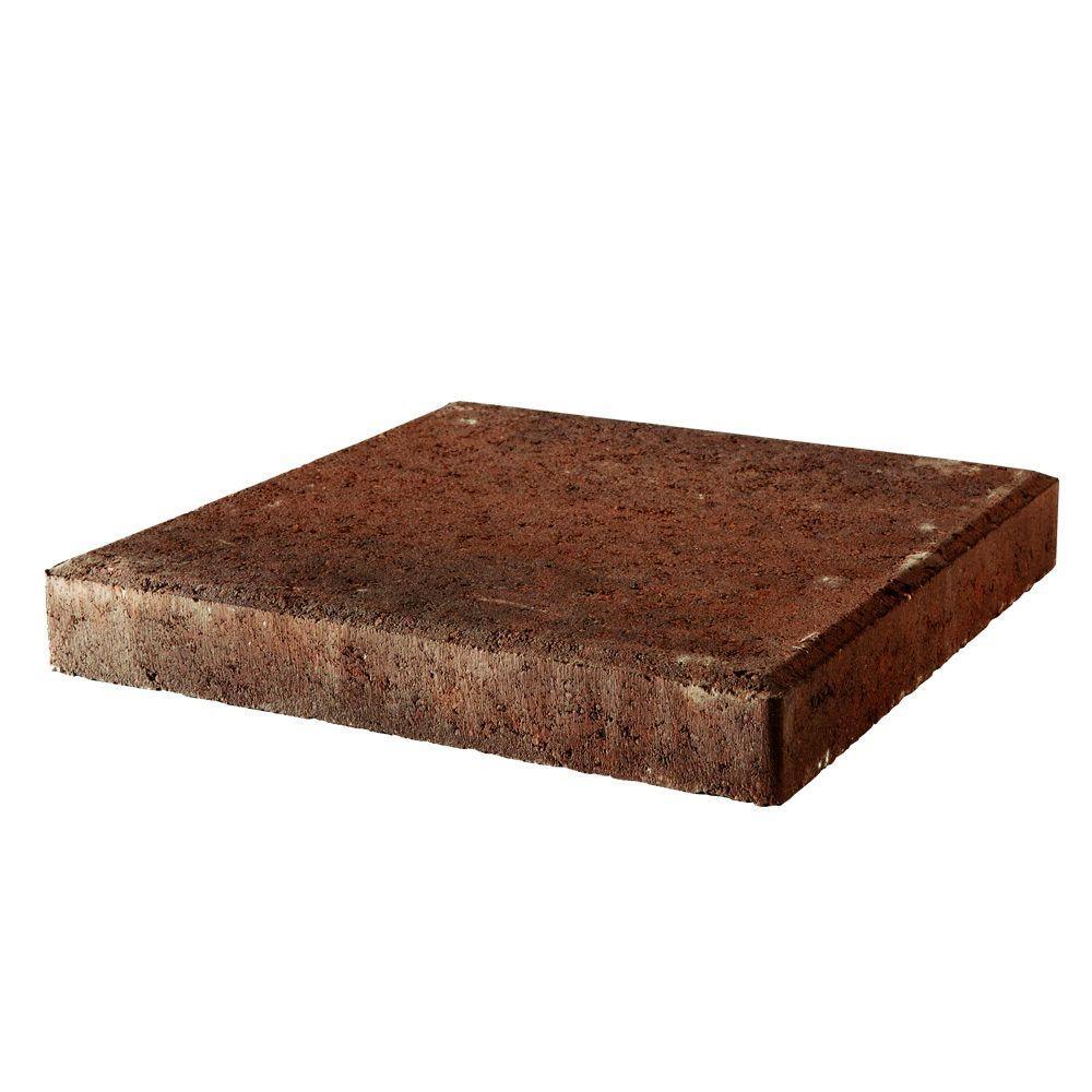 12 in. x 12 in. x 1.5 in. River Red Square Concrete Step Stone - Super Arbor
