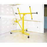Professional 150 lbs. Drywall and Panel Lifter Rolling Hoist with Caster Wheels - Super Arbor
