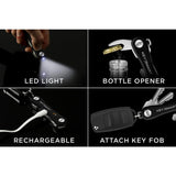 Pro Compact Multiple Key Holder with Tile Smart Location in Black - Super Arbor