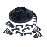 ProFlex 2 in. x 100 ft. Red Polyethylene Scalloped Woodgrain  No-Dig Edging Kit