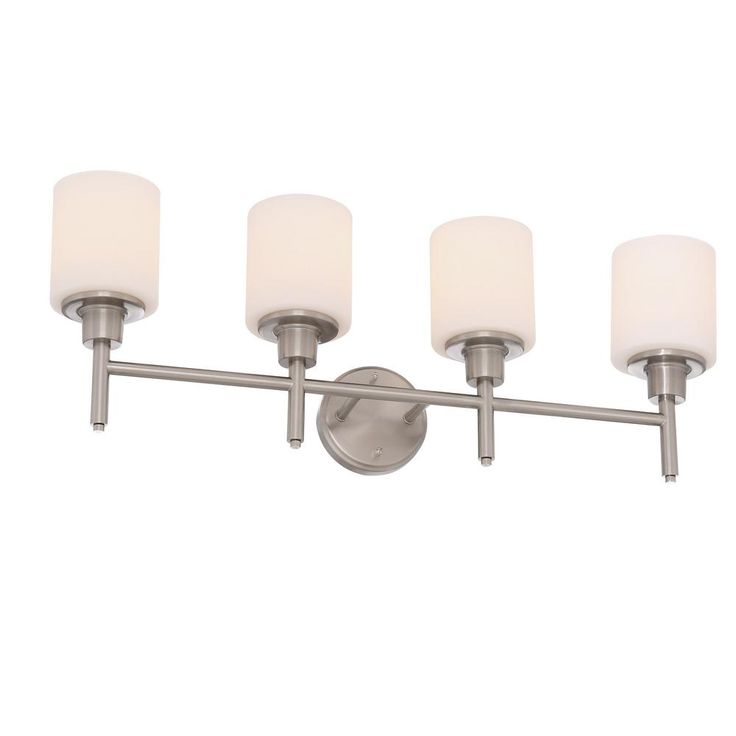 Aubrey 4-Light Satin Nickel Vanity Light