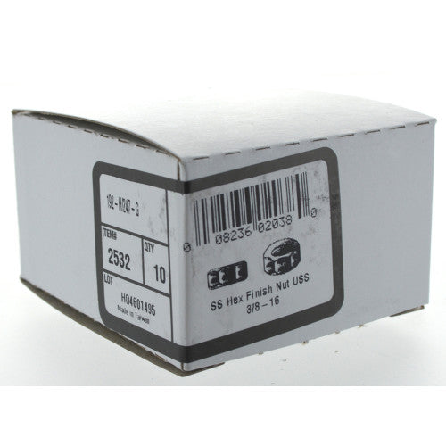 Hillman Stainless Steel USS Hex Nuts, 3/8"-16, 100-Pack