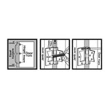 3 in. Satin Nickel Non-Mortise Hinges (2-Pack)