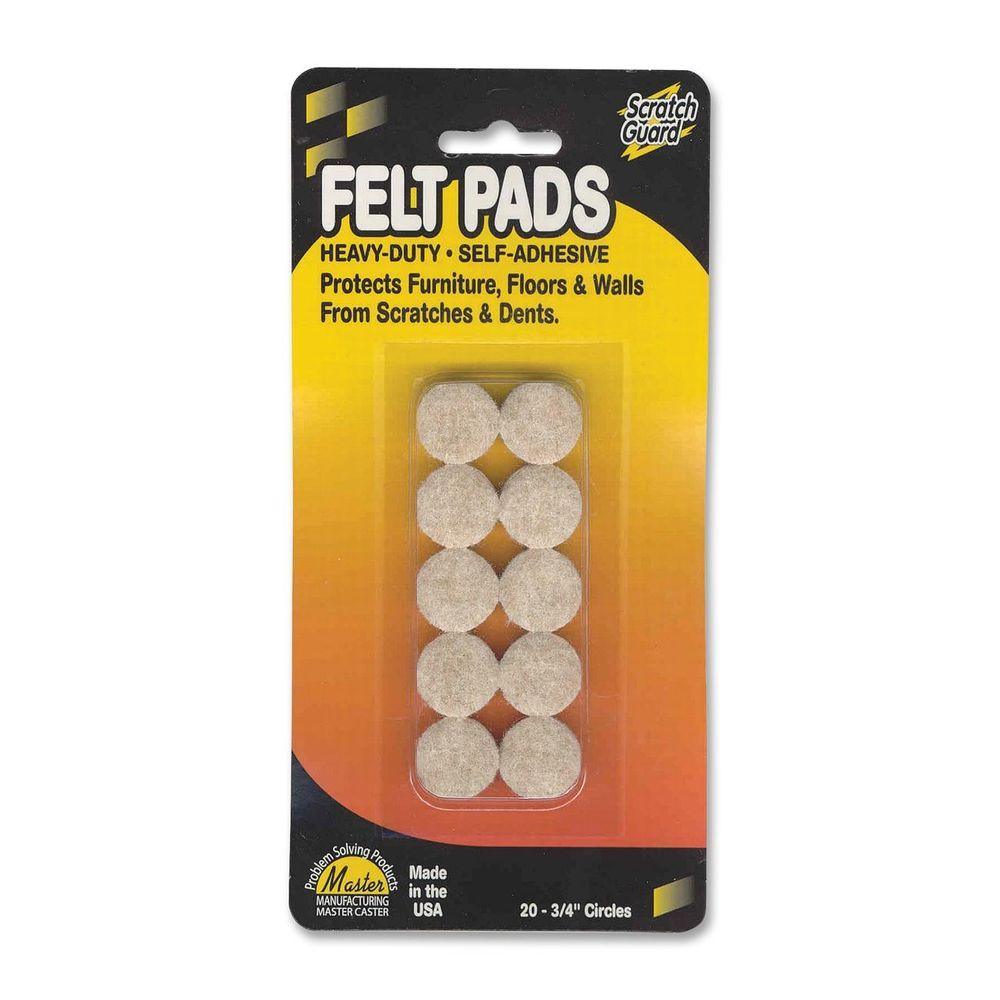 0.75 in. Dia Felt Pads (20-Pack)