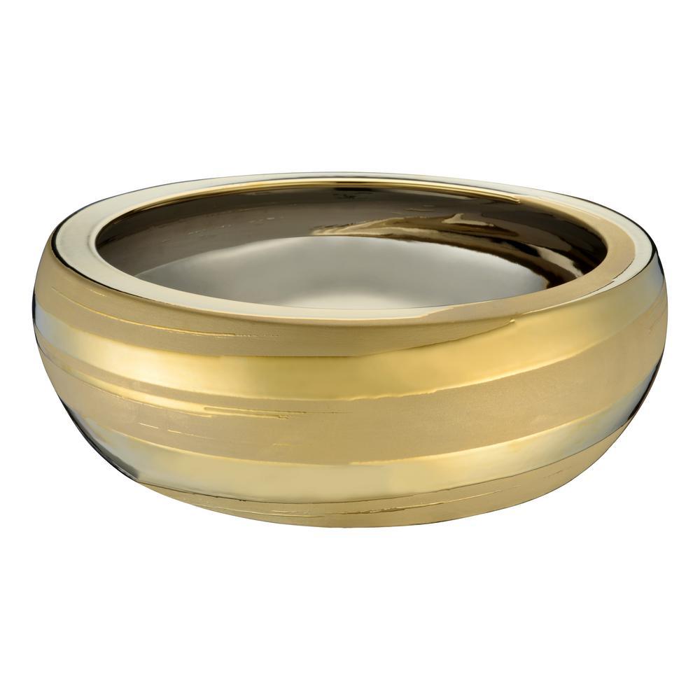 Levi Vessel Sink in Smoothed Gold - Super Arbor