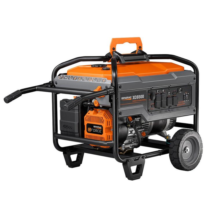 Generac XC 6500-Watt Gasoline Powered Portable Generator, CARB Compliant