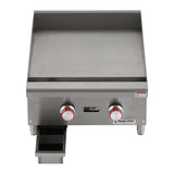 Commercial 24 in. Thermostatic Countertop Griddle