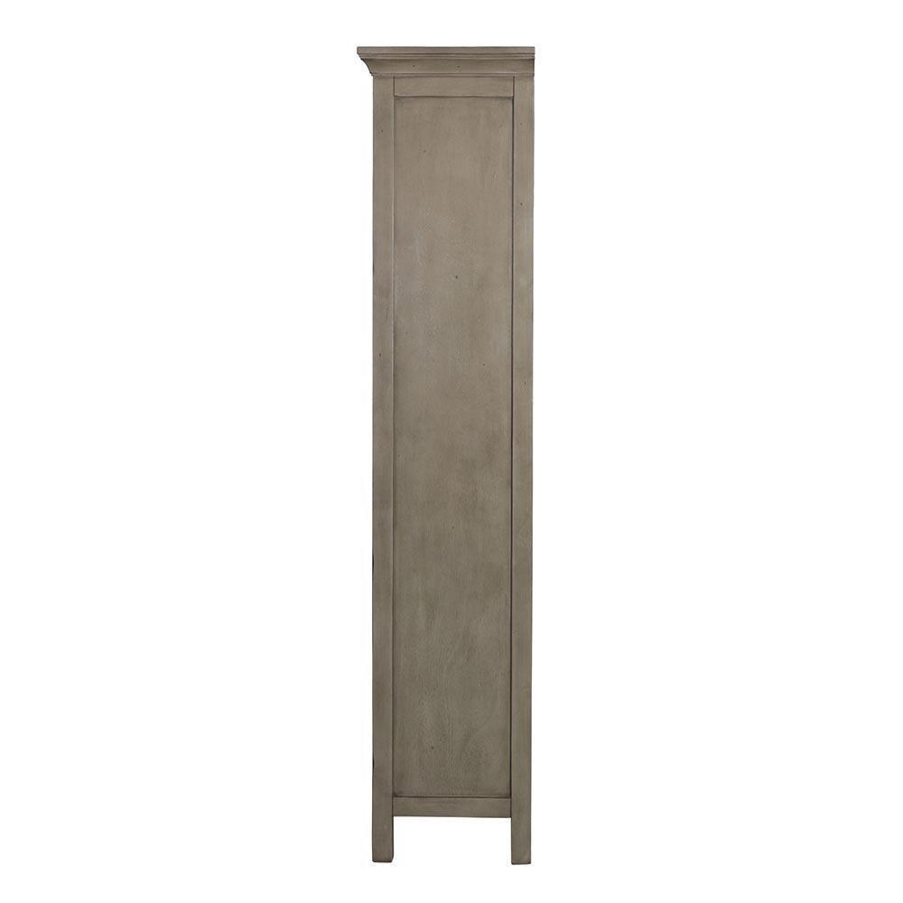 Brantley 19 in. W x 15 in. D x 70 in. H Linen Cabinet in Distressed Grey - Super Arbor