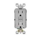 15 Amp 125-Volt Duplex SmarTest Self-Test SmartlockPro Tamper Resistant GFCI Outlet, Black - Super Arbor