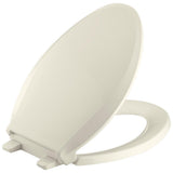 Cachet Quiet-Close Elongated Closed Front Toilet Seat with Grip-Tight Bumpers in White - Super Arbor