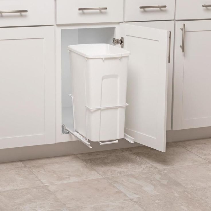 Simply Put 35-Quart Plastic Pull Out Trash Can