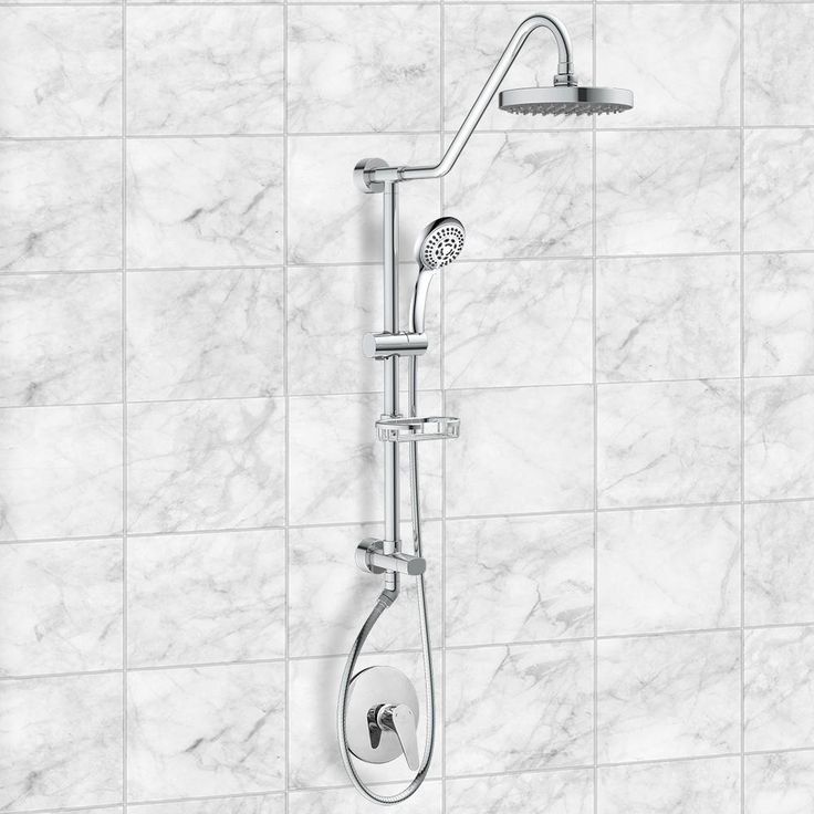Kauai III 3-Spray Handshower and Showerhead Combo Kit in Chrome Finish