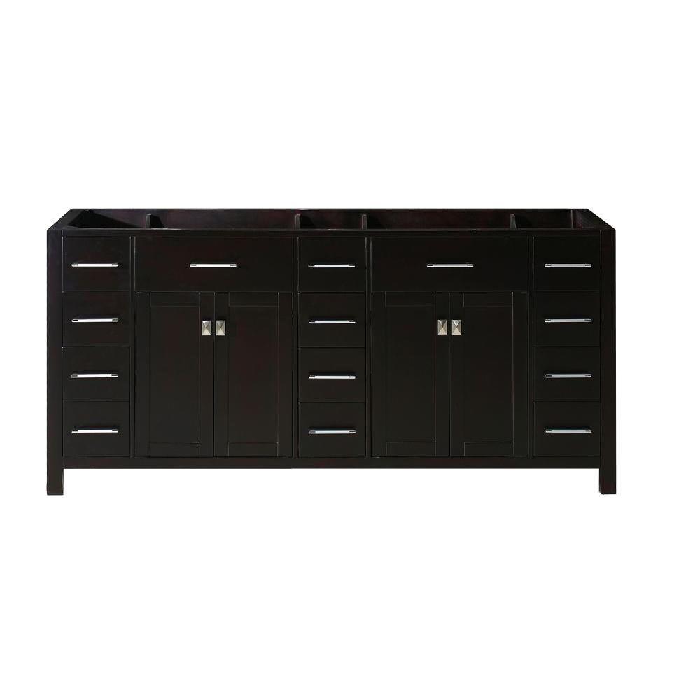 Caroline Parkway 72 in. W Bath Vanity Cabinet Only in White - Super Arbor