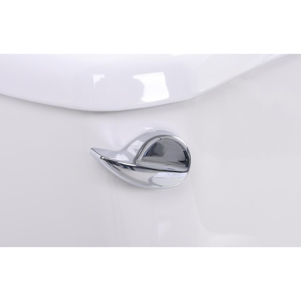 52.8 in. Walk-In Whirlpool Bathtub in White with 1.28 GPF Single Flush Toilet - Super Arbor