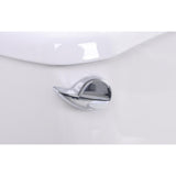 52.8 in. Walk-In Whirlpool Bathtub in White with 1.28 GPF Single Flush Toilet - Super Arbor