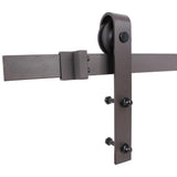 30 in. x 84 in. Z Series White Knotty Pine Wood Interior Sliding Barn Door with Hardware Kit - Super Arbor
