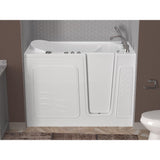HD Series 53 in. Right Drain Quick Fill Walk-In Whirlpool Bath Tub with Powered Fast Drain in White - Super Arbor