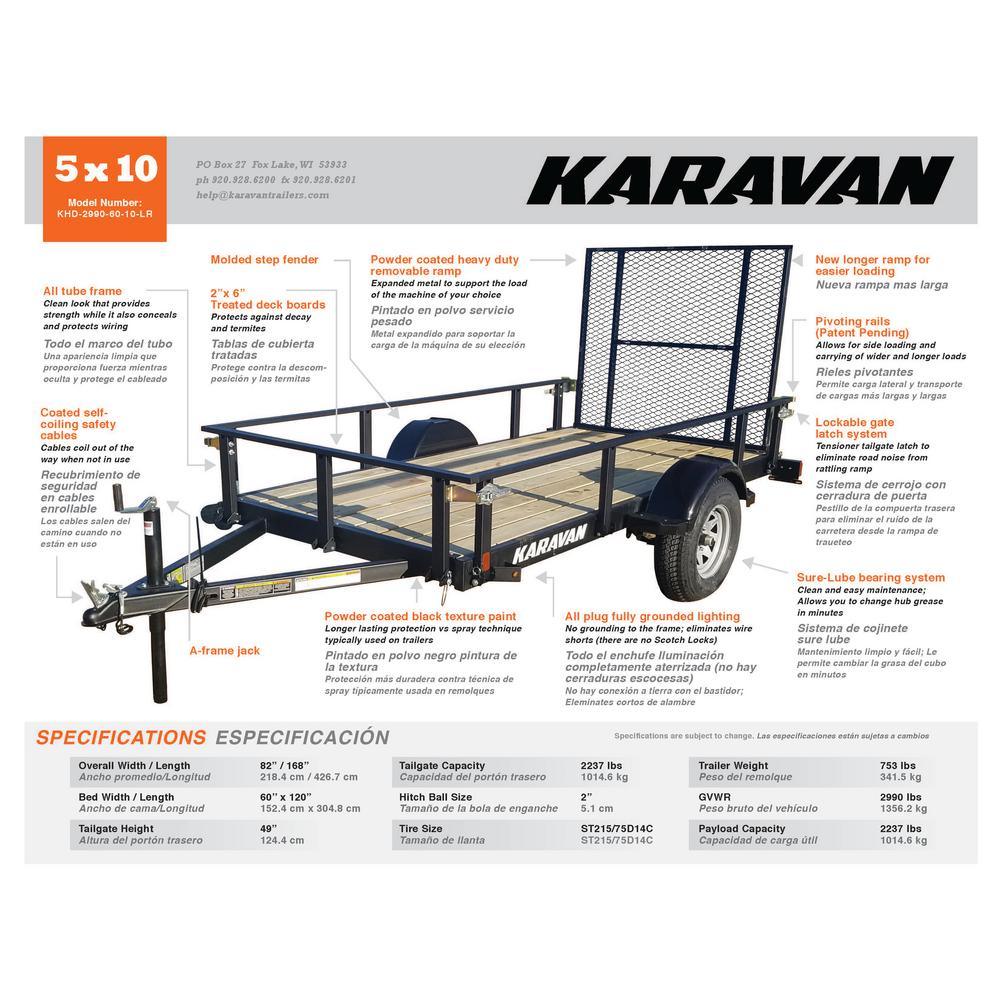 Karavan 2237 lb. Payload Capacity Trailer - Super Arbor