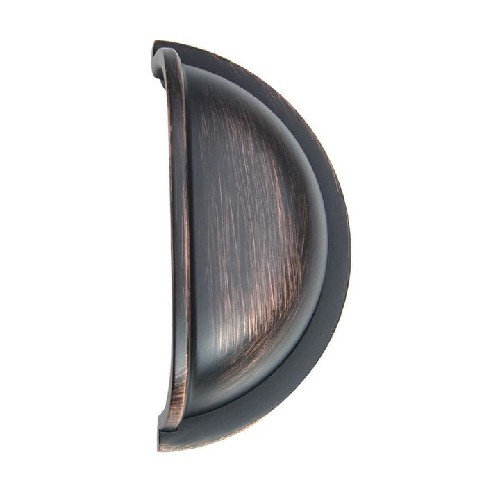 3 in. (76 mm) Center-to-Center Oil Rubbed Bronze Traditional Bin Cup Drawer Pull (25-Pack)