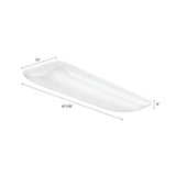 45 -Watt Matte White Integrated LED Flushmount - Super Arbor
