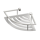 11 in. W Elegant Corner Shelf in Chrome - Super Arbor