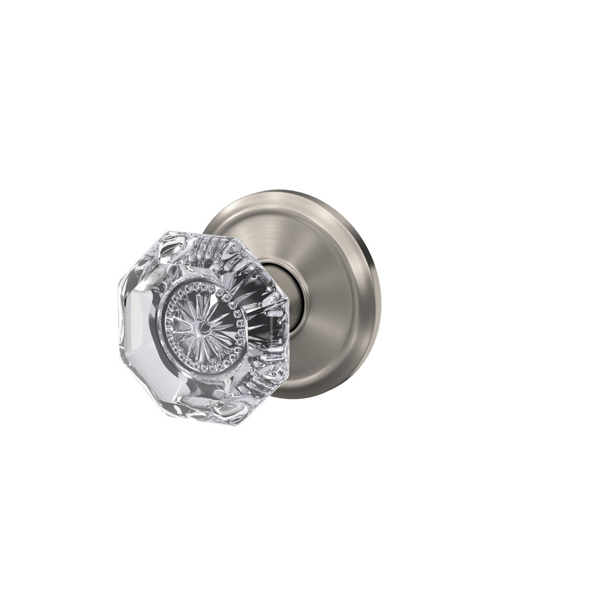 Schlage Custom Alexandria Aged Bronze Alden Trim Dummy Glass Door Knob