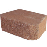 4 in. x 11.75 in. x 6.75 in. Pewter Concrete Retaining Wall Block - Super Arbor