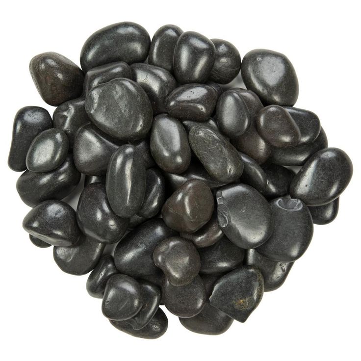 MSI Black Polished 0.5 cu. ft . 0.25 to 0.75 in. Pebbles 40 lb. Bag