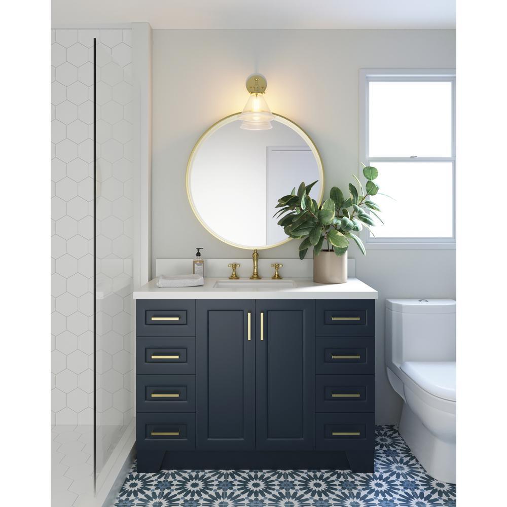 Taylor 48 in. W Vanity Cabinet Only in Midnight Blue - Super Arbor