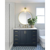 Taylor 48 in. W Vanity Cabinet Only in Midnight Blue - Super Arbor