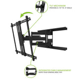 Galvanized Outdoor Full Motion TV Wall Mount with 31 in. Extension for 42 in. - 100 in. TVs, - Super Arbor